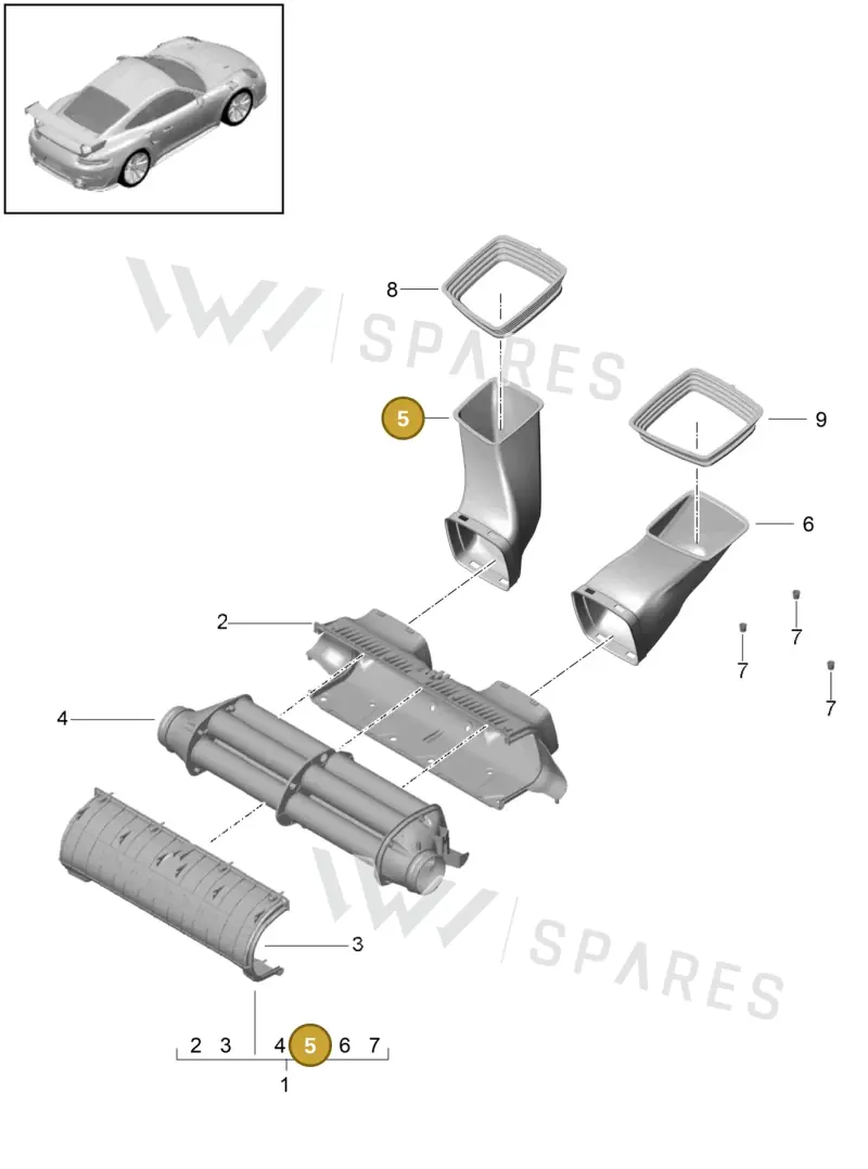 9P1129527 Porsche Intake Manifold