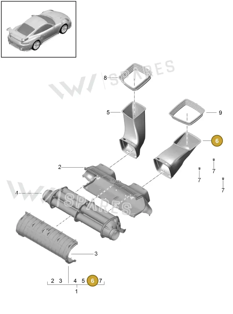 9P1129528 Porsche Intake Manifold