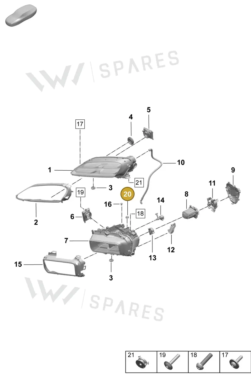 9P1941544 Porsche Protective Cap