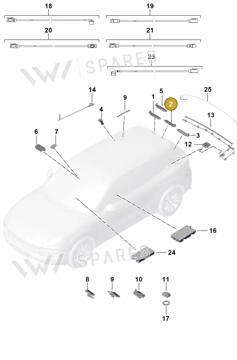 9Y0035225C Porsche Aerial Amplifier