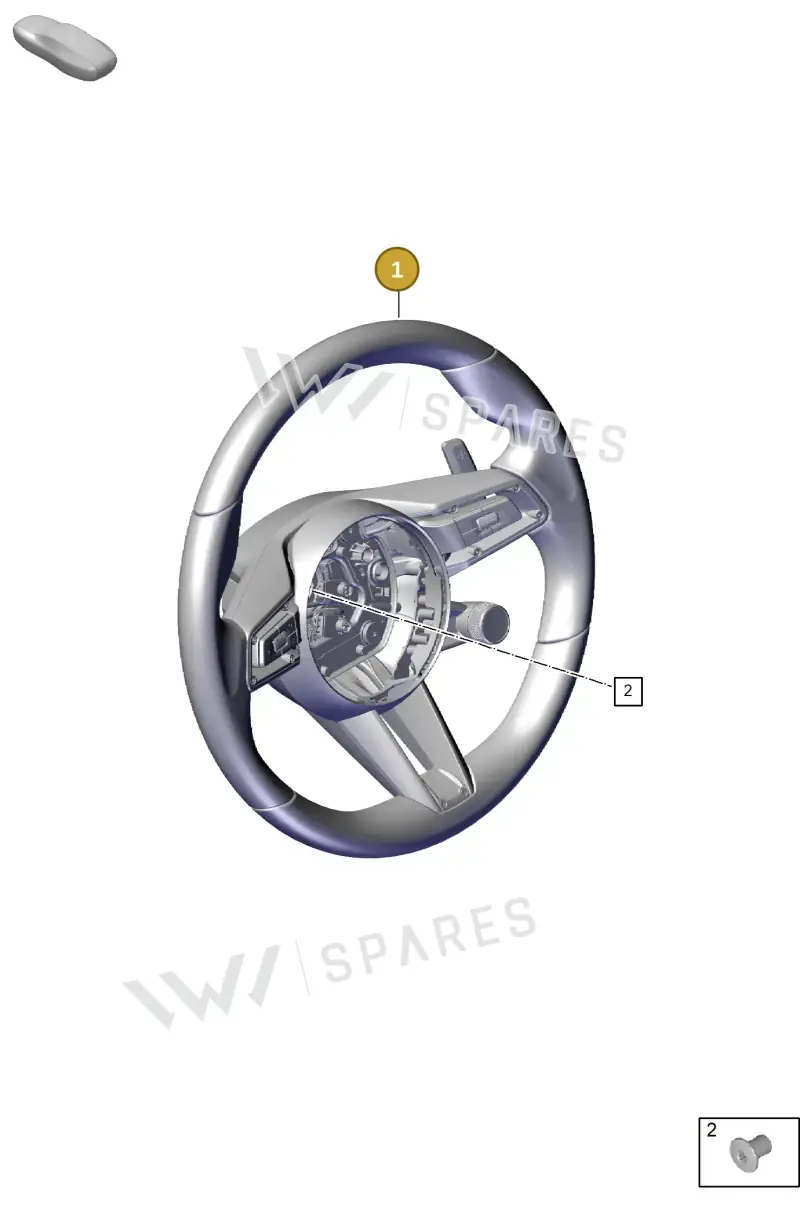 9Y0419091RCIA6 Porsche Steerwheel (Black IA6)
