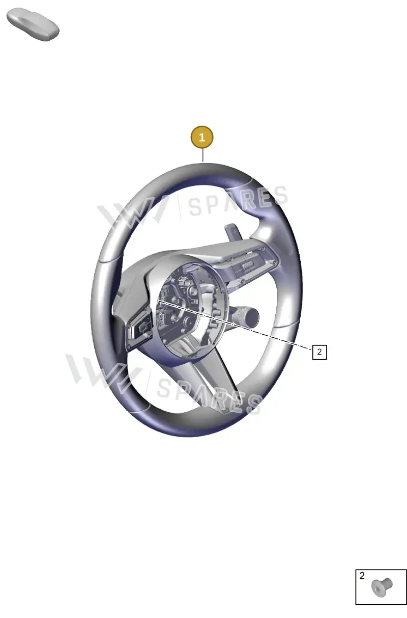 9Y0419091RDIP1 Porsche Multifunction Sports Steering Wheel, Race-Tex (Black/Silver Shade IP1)