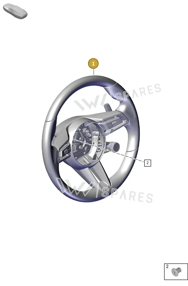 9Y0419091REII6 Porsche Steerwheel (Basalt Black/Black II6)