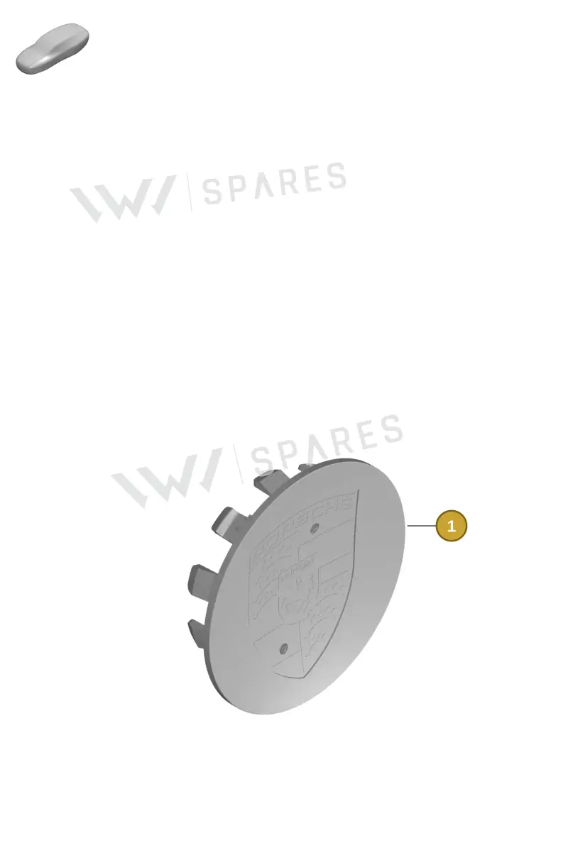 9Y0601149H Porsche Hub Cap