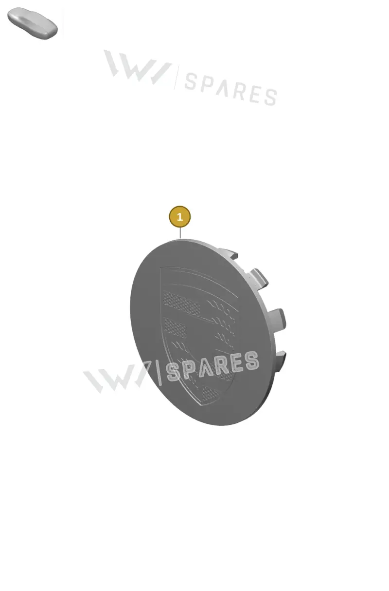 9Y0601149J Porsche Hub Cap