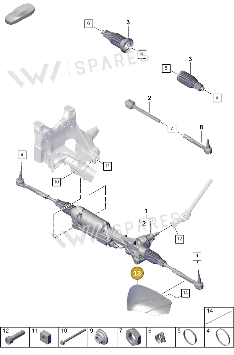 9Y0615447E Porsche Air Guide