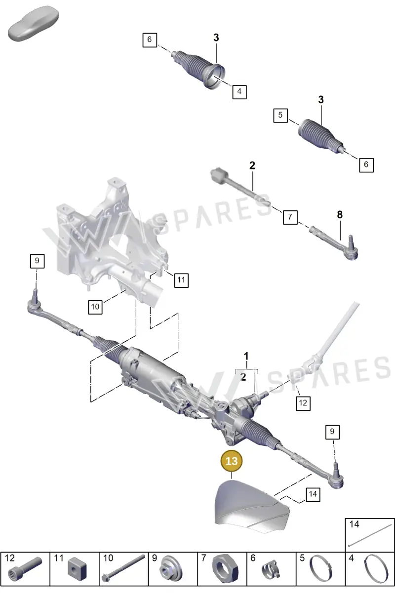 9Y0615448E Porsche Air Guide