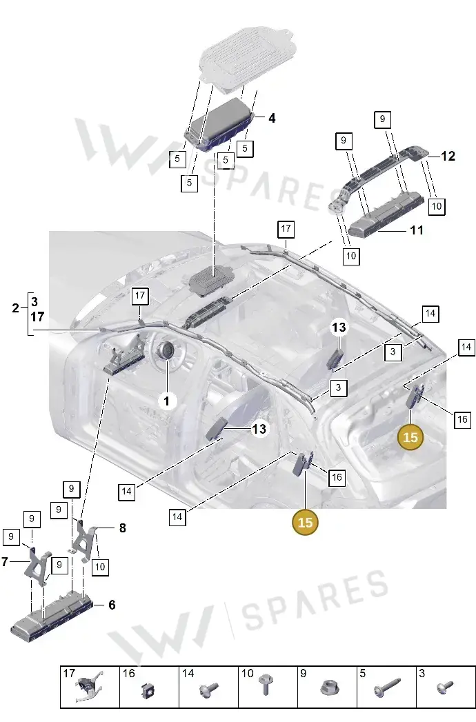 9Y0880442G Porsche Side Airbag Unit