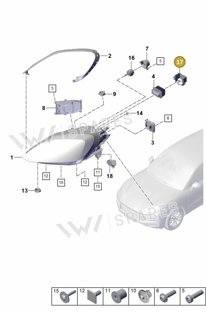 9Y0941617 Porsche Cover Cap