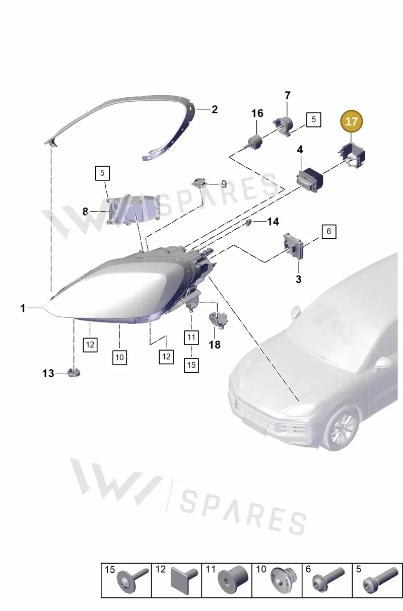 9Y0941618 Porsche Cover Cap