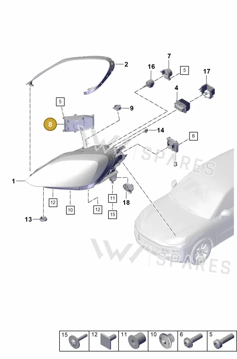 9Y0941628 Porsche Cover Cap