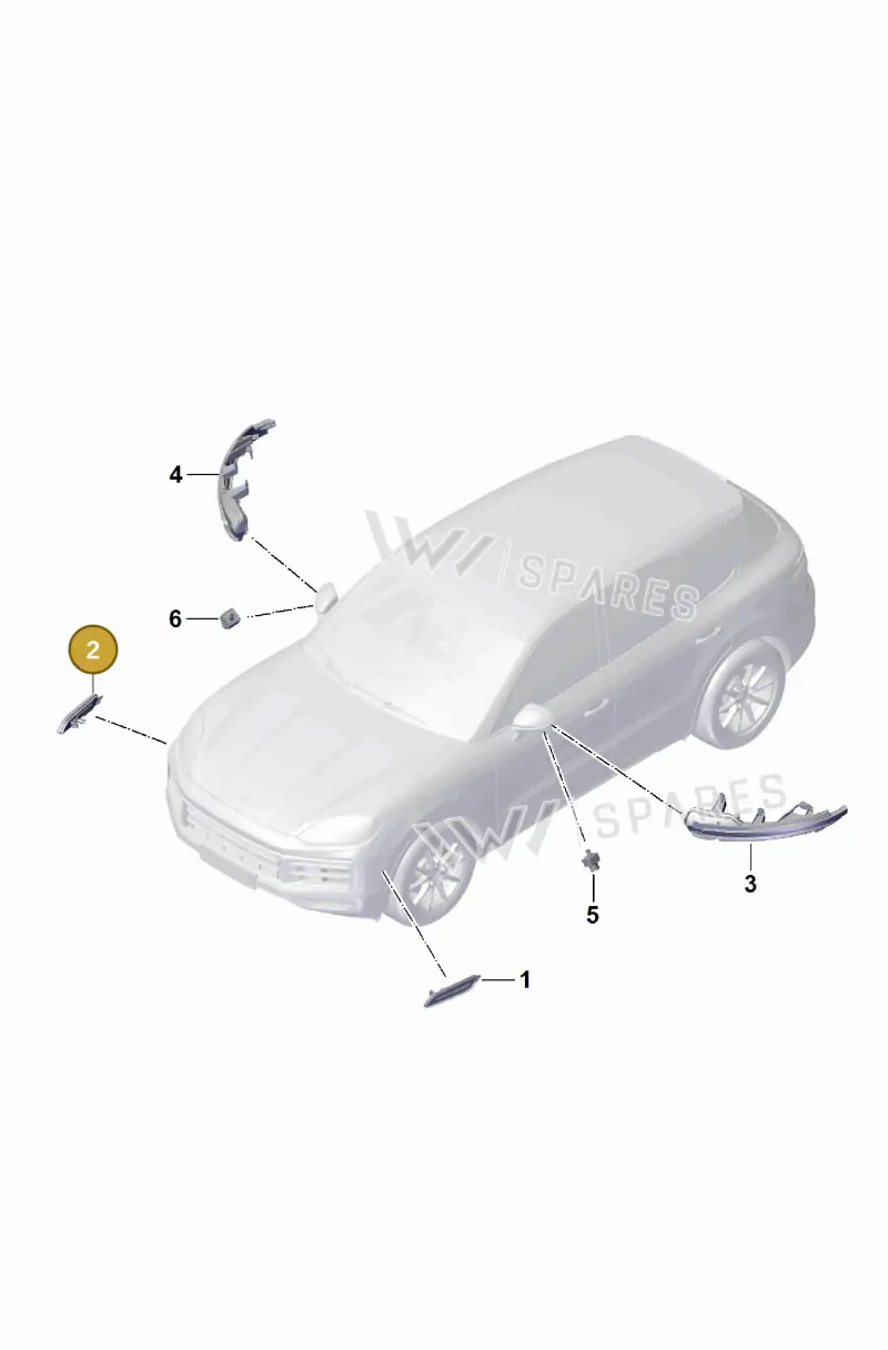 9Y0945062C Porsche Side Marker Light