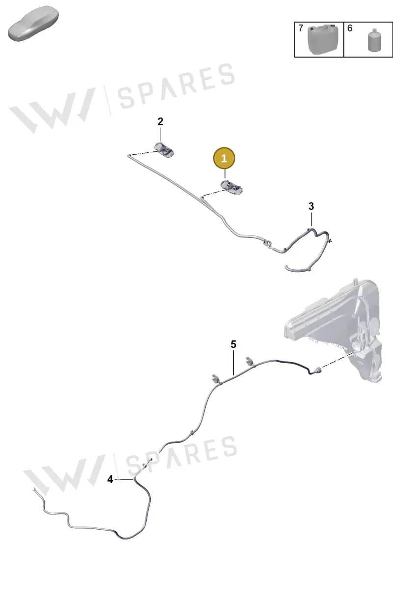 9Y0955985D Porsche Water Jet