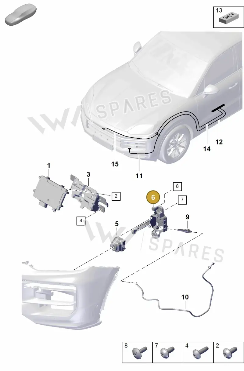9Y0980562A Porsche Bracket for Camera