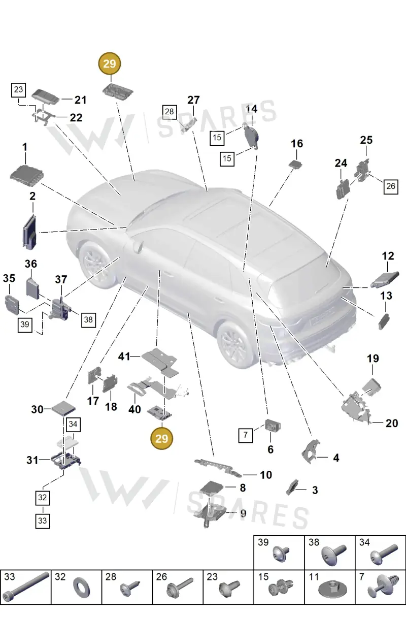 PAA907107 Porsche Control Unit for Driver Assistance Systems