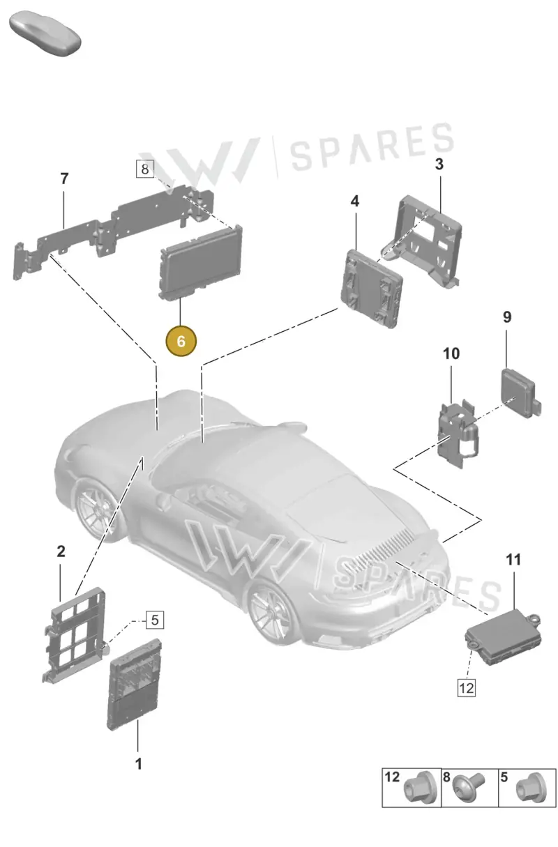 PAA907117 Porsche Control Unit for Driver Assistance Systems