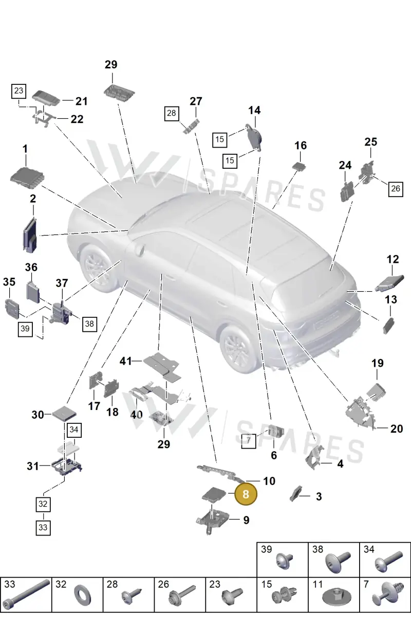 PAA907468A Porsche Control Unit for Gateway