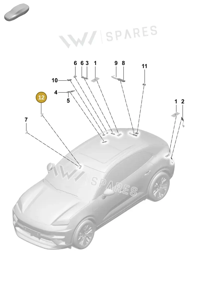 PAB035500 Porsche WLAN Aerial