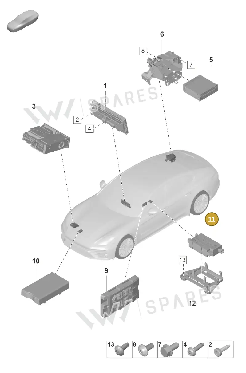 PAB035953 Porsche USB Hub