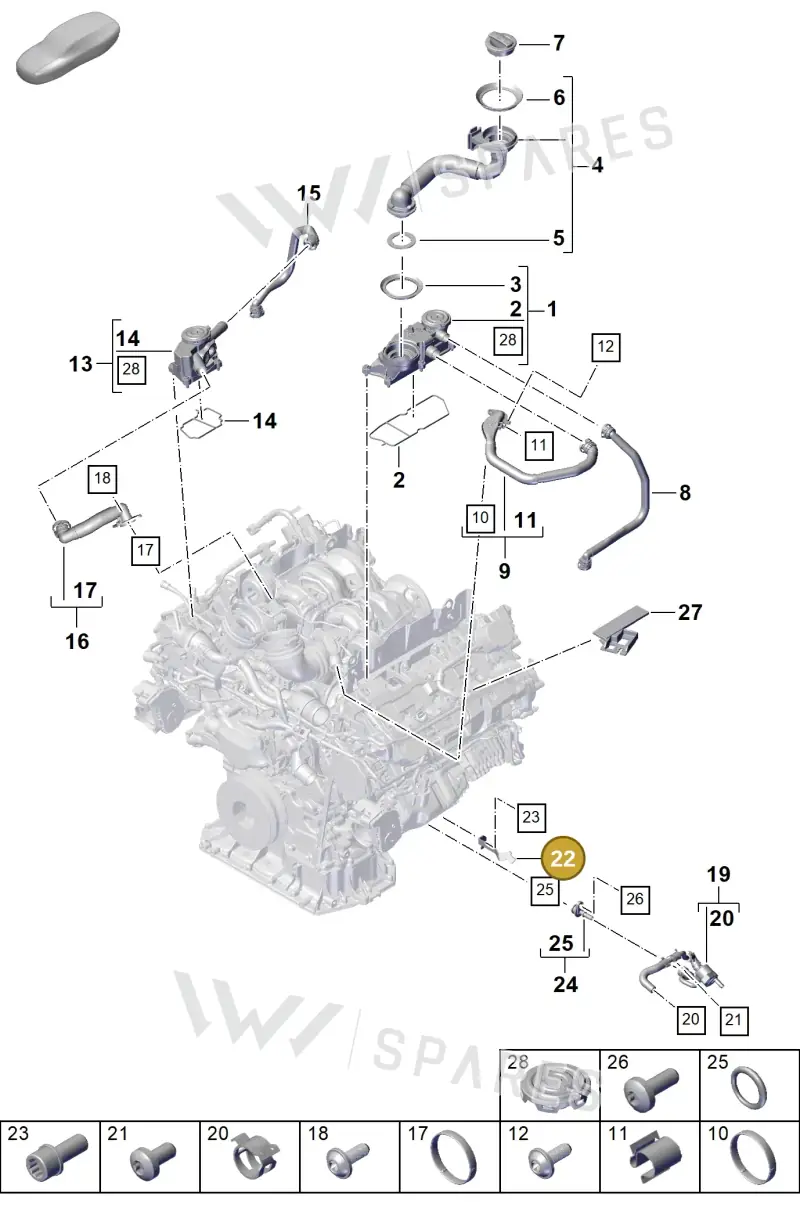 PAB10337000 Porsche Bracket