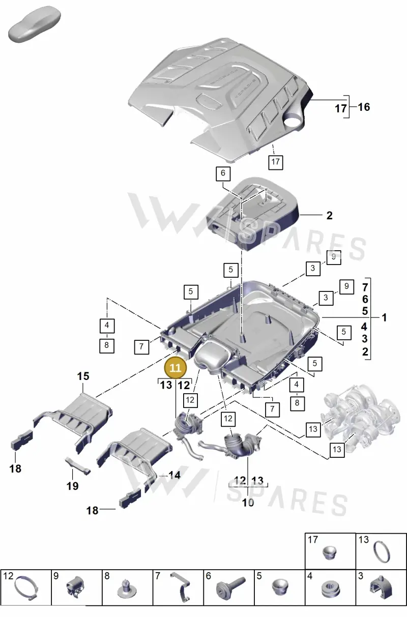 PAB129606A Porsche Intake Manifold