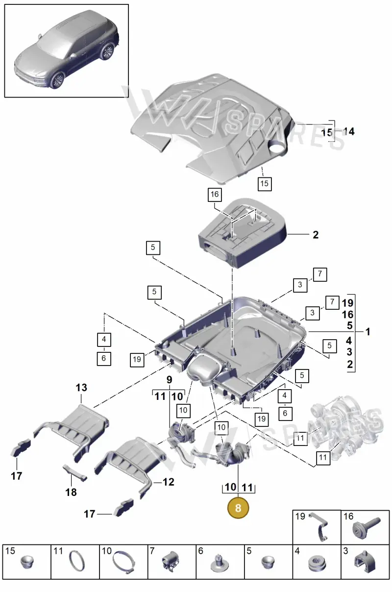 PAB12960901 Porsche Intake Manifold