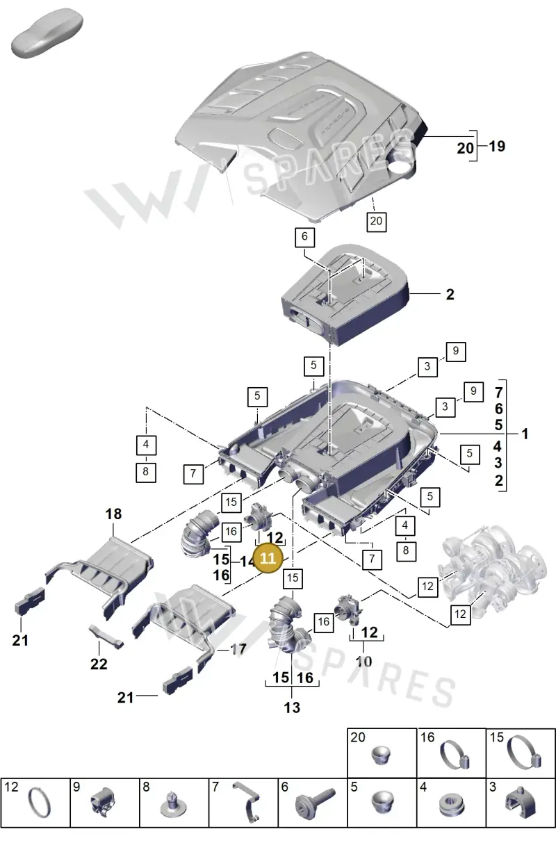 PAB129680 Porsche Intake Manifold
