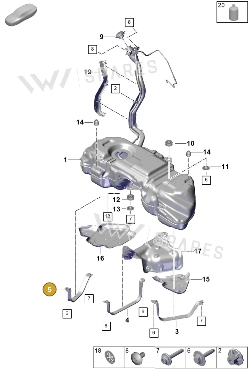 PAB20139201 Porsche Tensioning Strap
