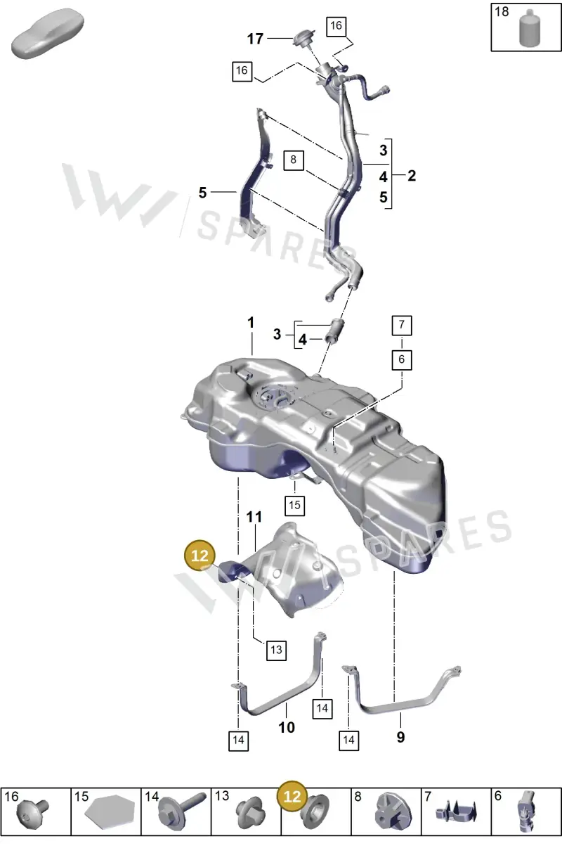 PAB201532 Porsche Distance Piece