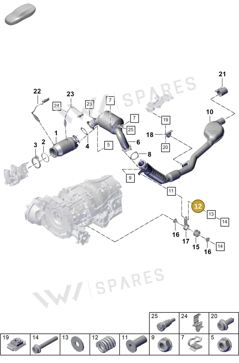 PAB25335300 Porsche Pressure Spring