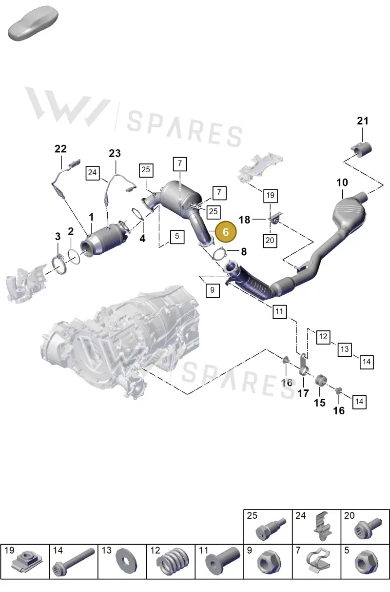 PAB254801D Porsche Petrol Particulate Filter
