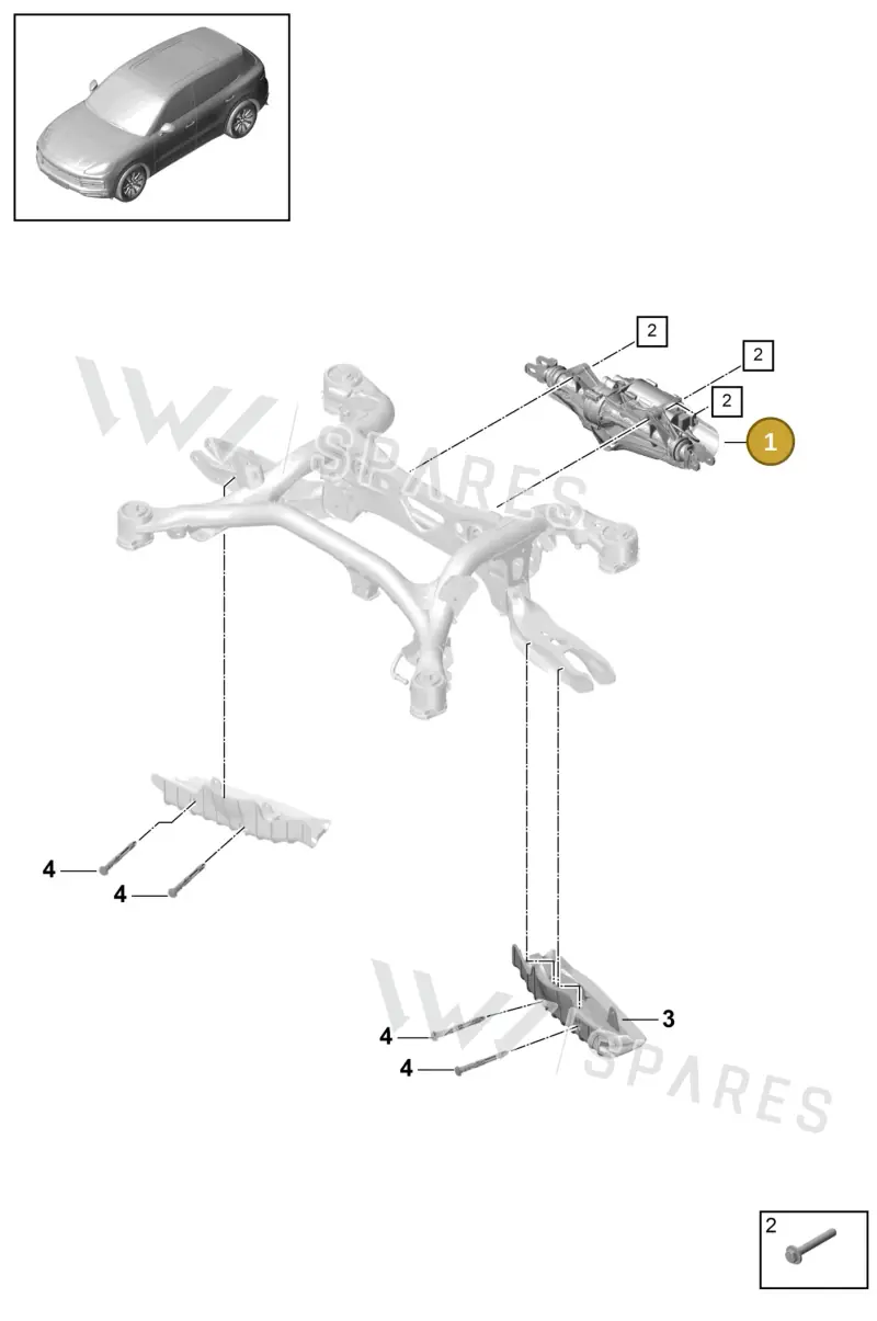 PAB501055A Porsche Steering Gear