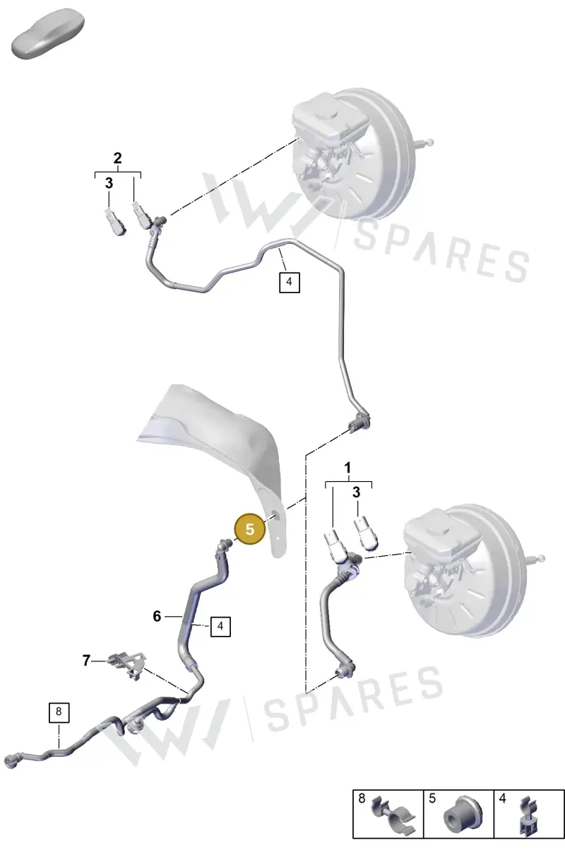 PAB61174300 Porsche Grommet