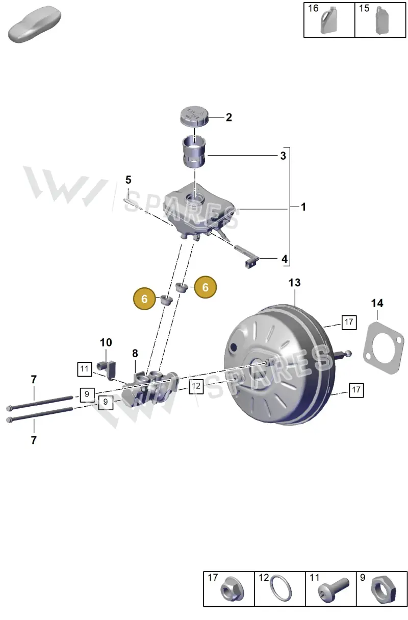 PAB611817 Porsche Bungs