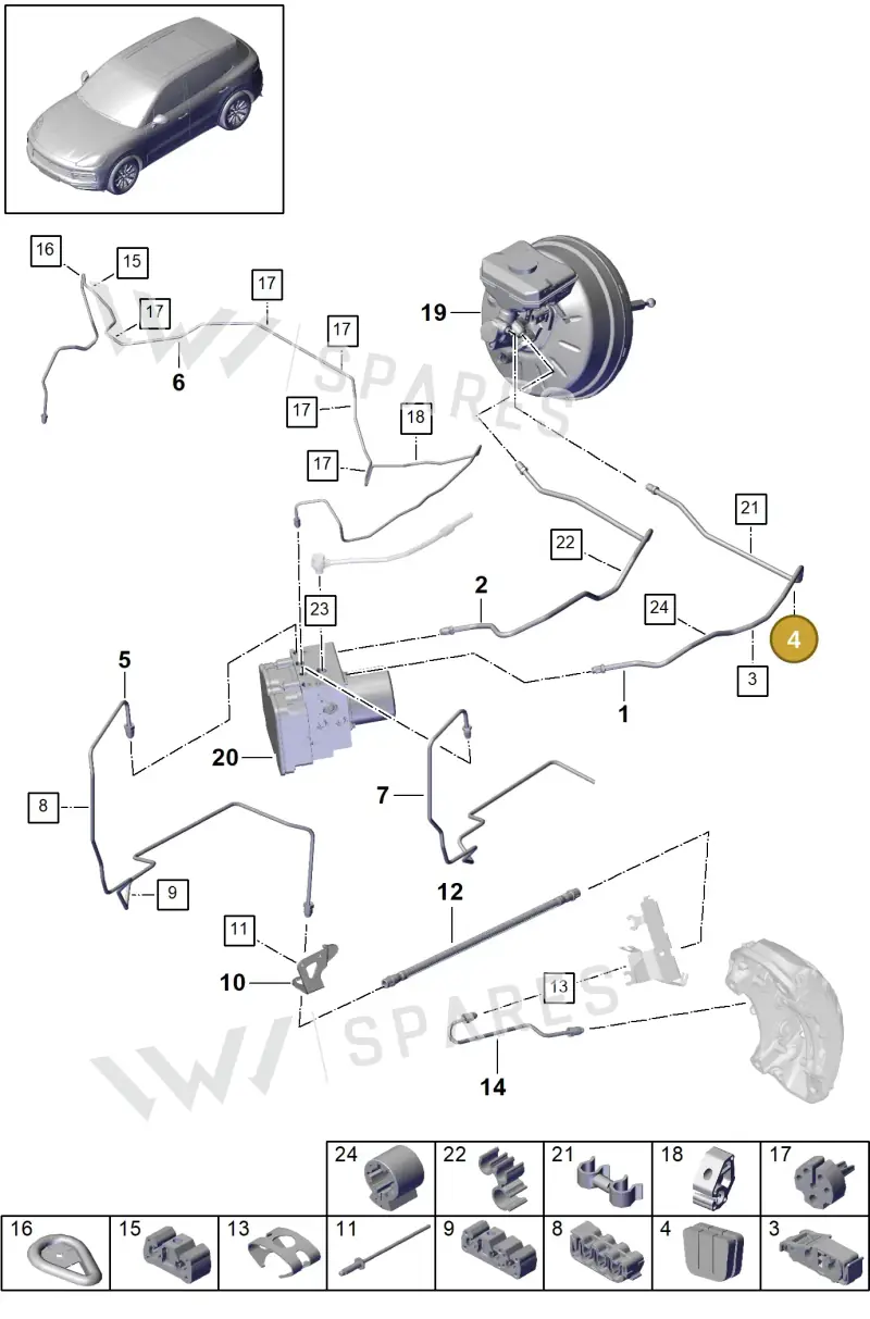 PAB61476900 Porsche Grommet