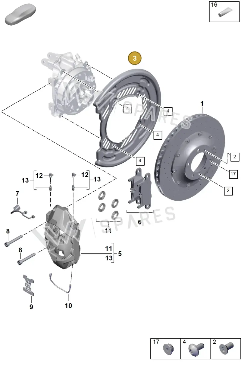 PAB61561202 Porsche Cover Plate