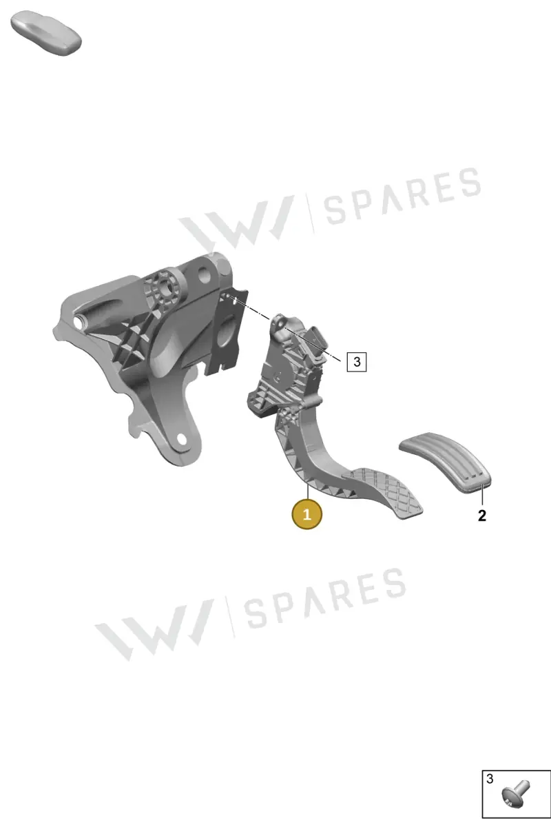 PAB723523E Porsche Accelerator Sensor