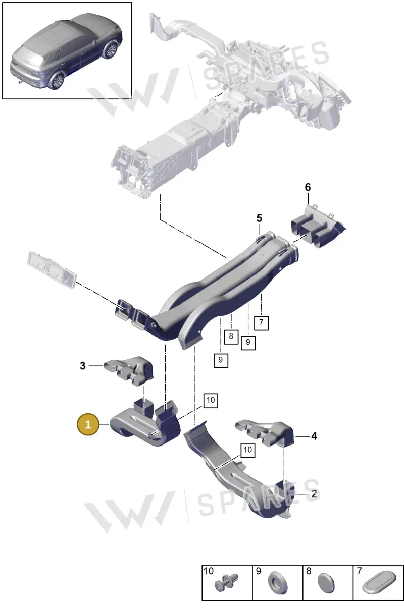 PAB81980300 Porsche Air Guide
