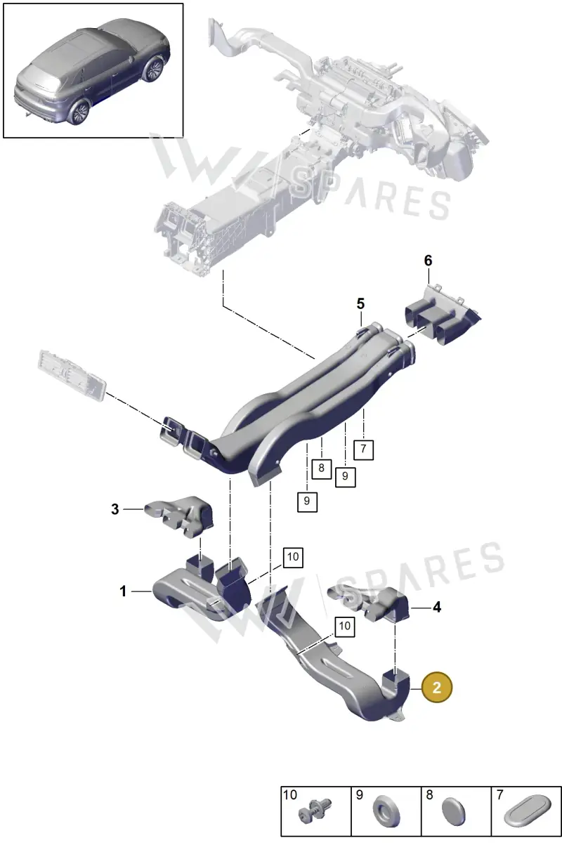 PAB81980400 Porsche Air Guide