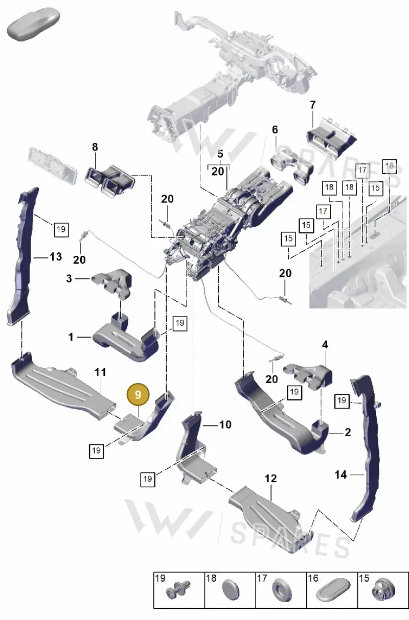 PAB81980500 Porsche Air Guide