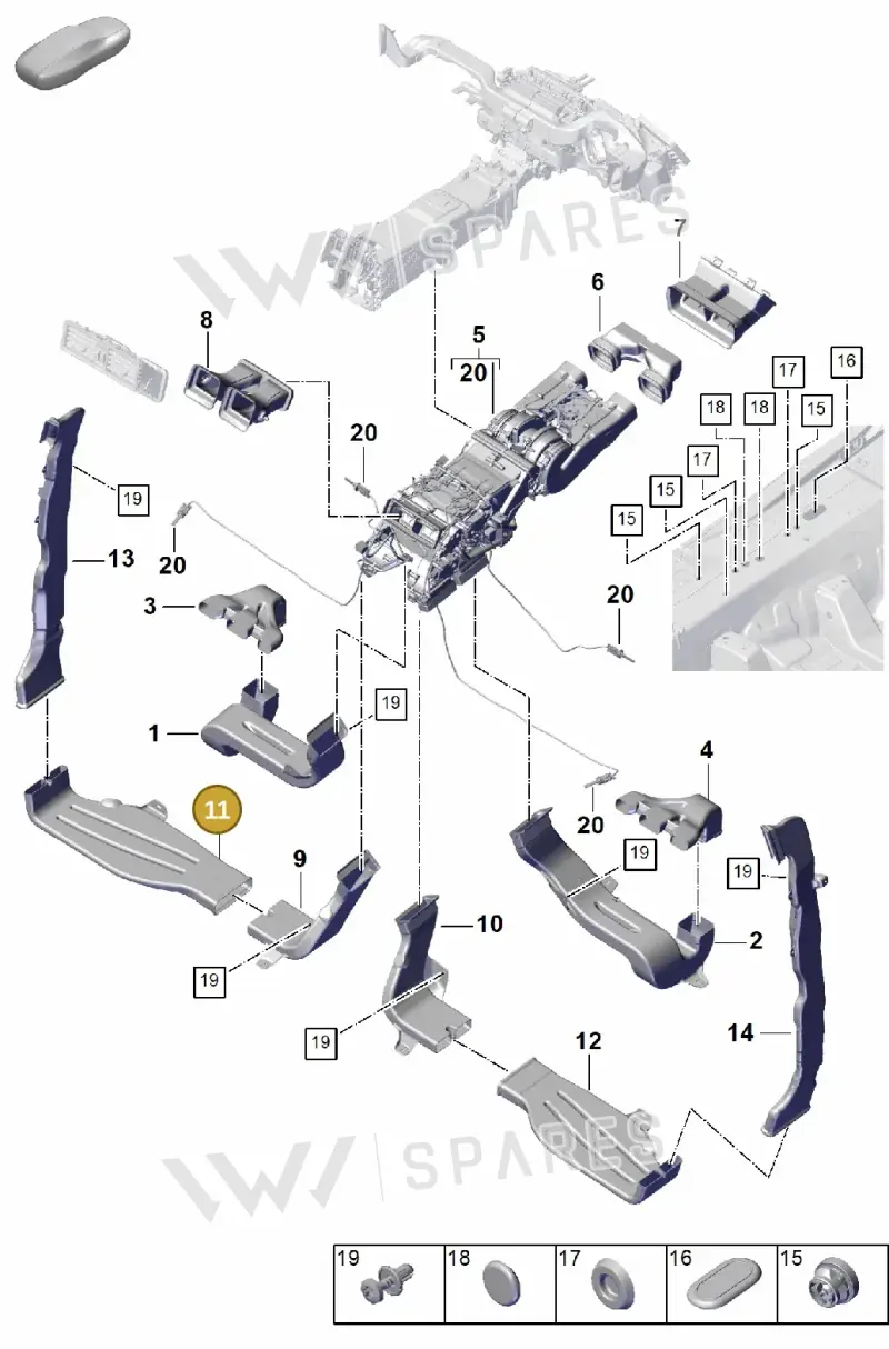 PAB81981100 Porsche Air Guide