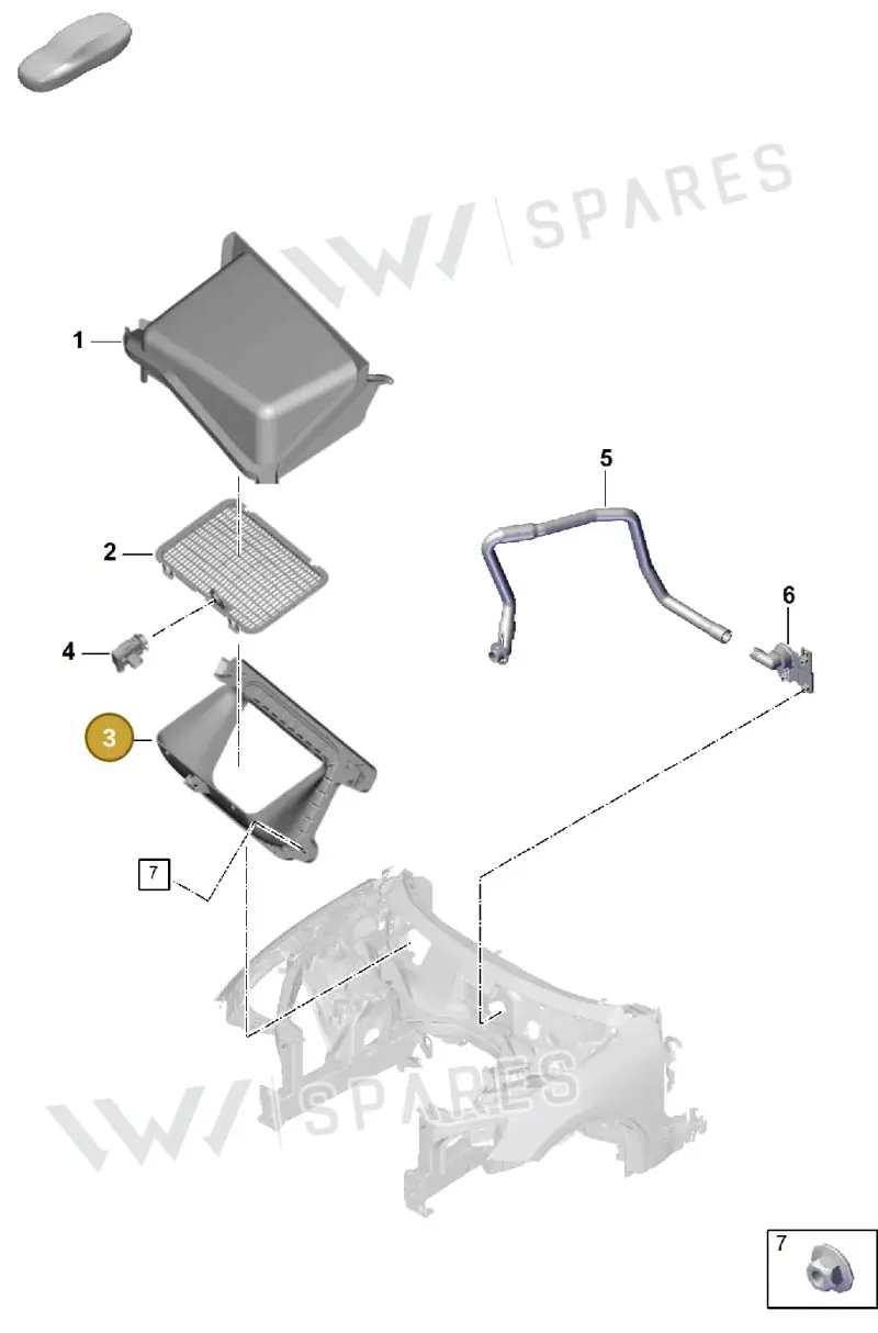 PAB81990400 Porsche Intake Housing