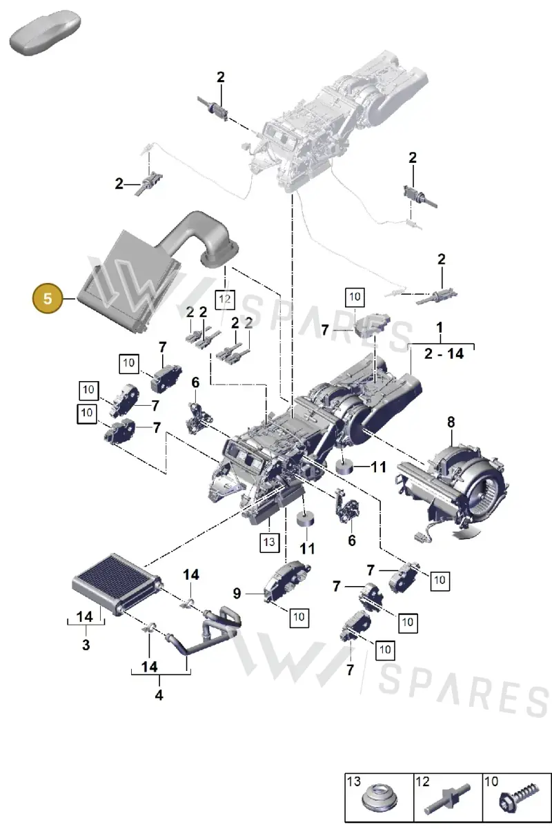PAB820105 Porsche Evaporator