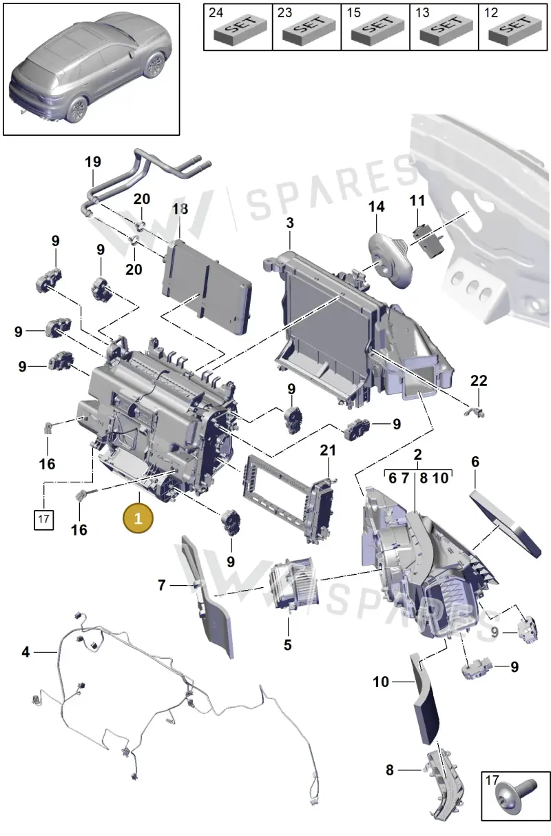 PAB82035650 Porsche Air Distribution Housing