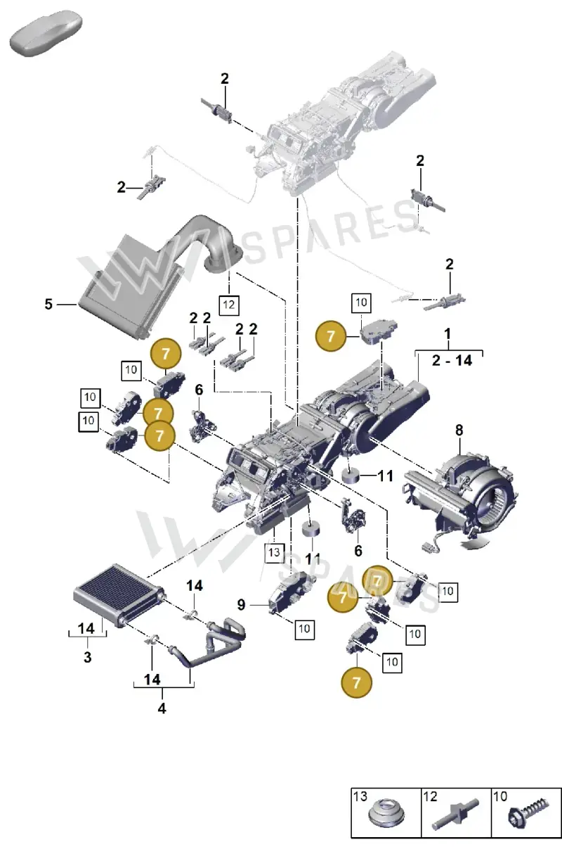 PAB82051101 Porsche Servomotor