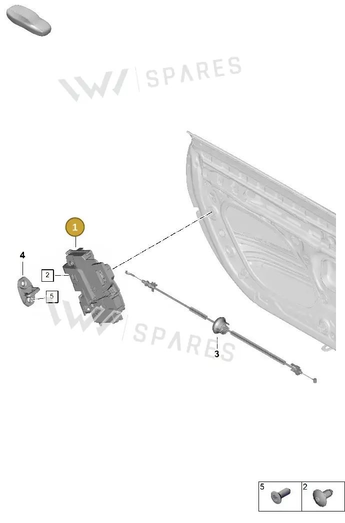 PAB837015 Porsche Door Lock