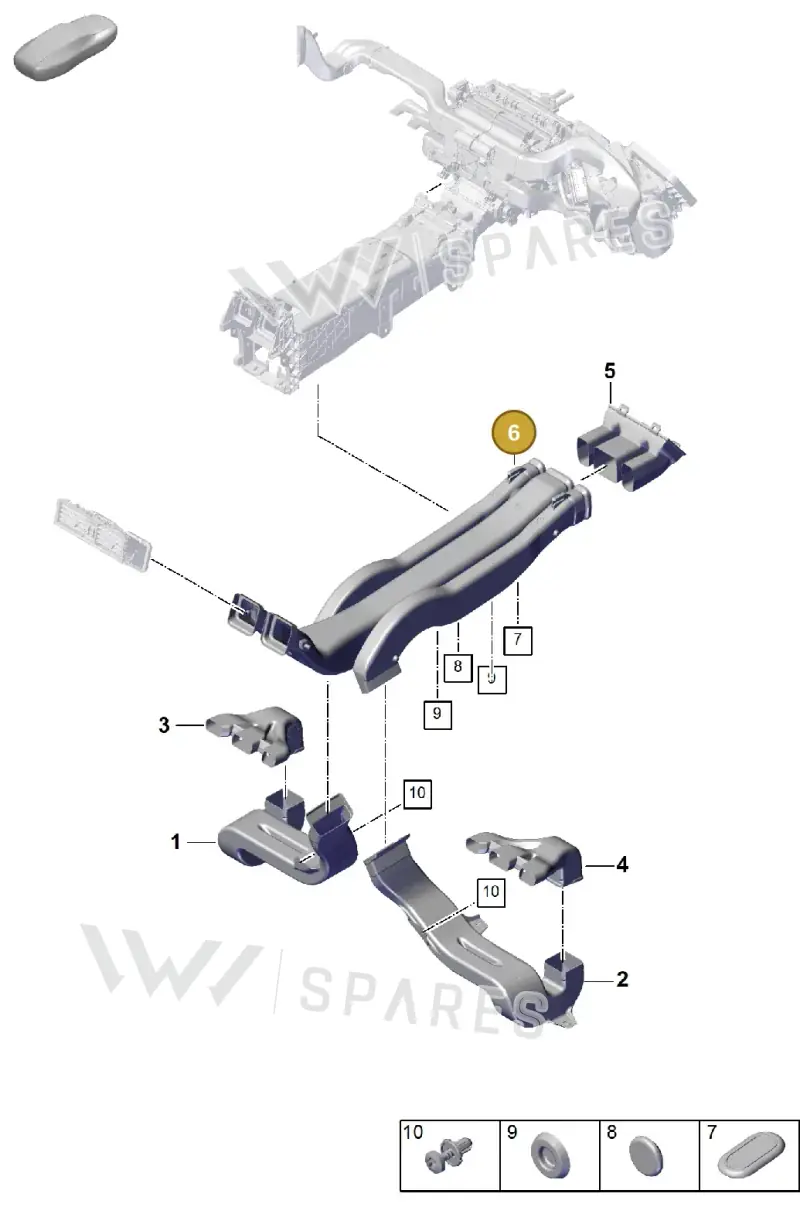 PAB85704200 Porsche Connecting Piece