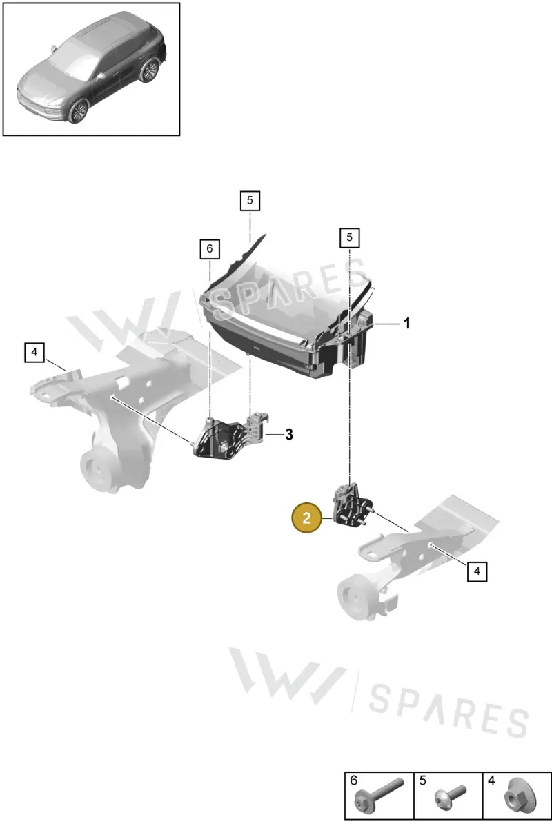 PAB857745A Porsche Bracket