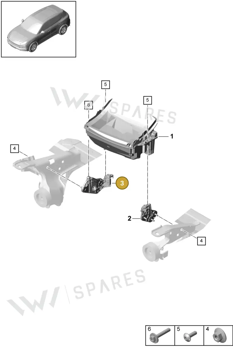 PAB857746A Porsche Bracket