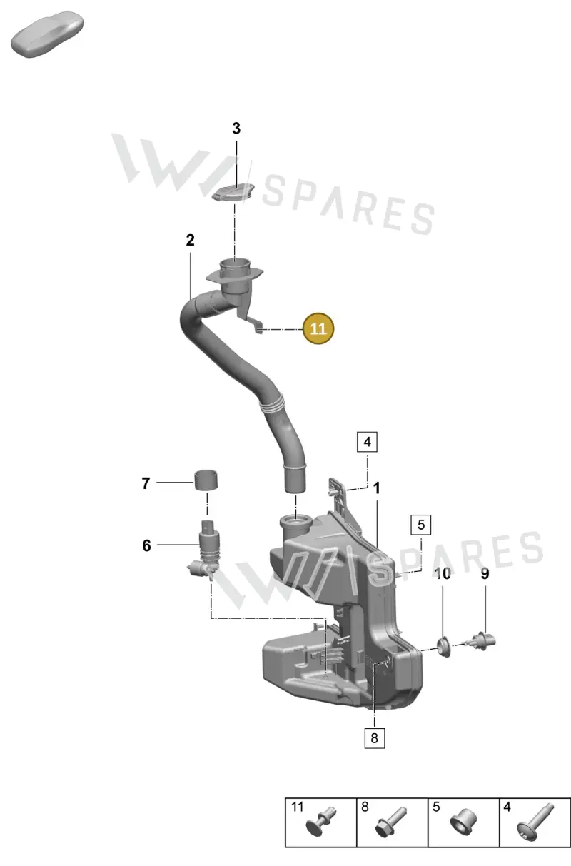PAB867632 Porsche Spreader Rivet